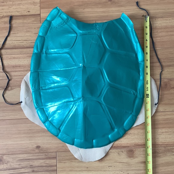 Vintage 1989 Teenage Mutant Ninja Turtles Armor Shell Raphael Child Costume TMNT - Picture 6 of 12